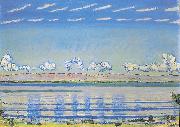 Ferdinand Hodler Rhythmische Landschaft am Genfersee oil